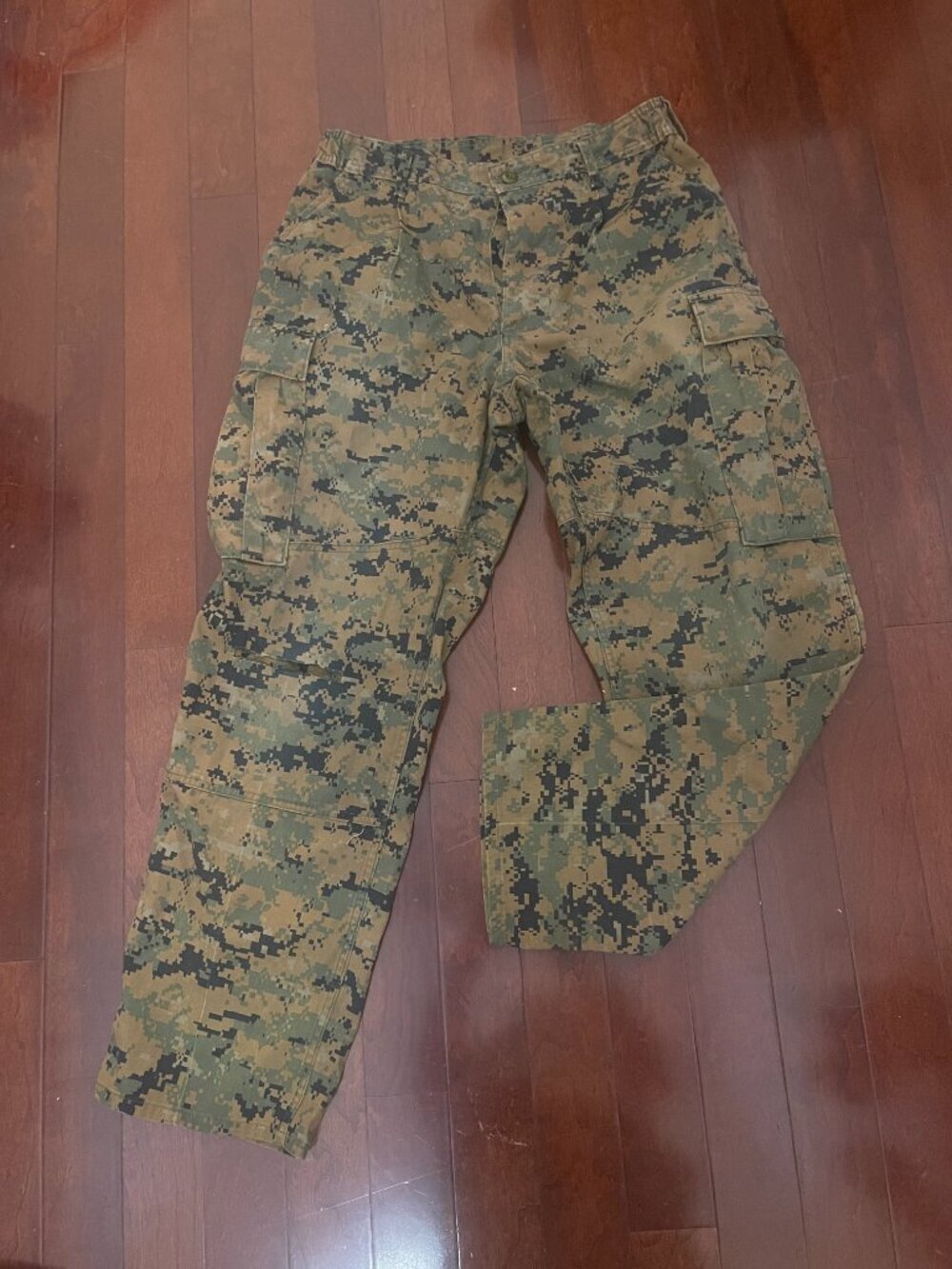 USMC Woodland MARPAT Cargo Pants Approx 32x30
